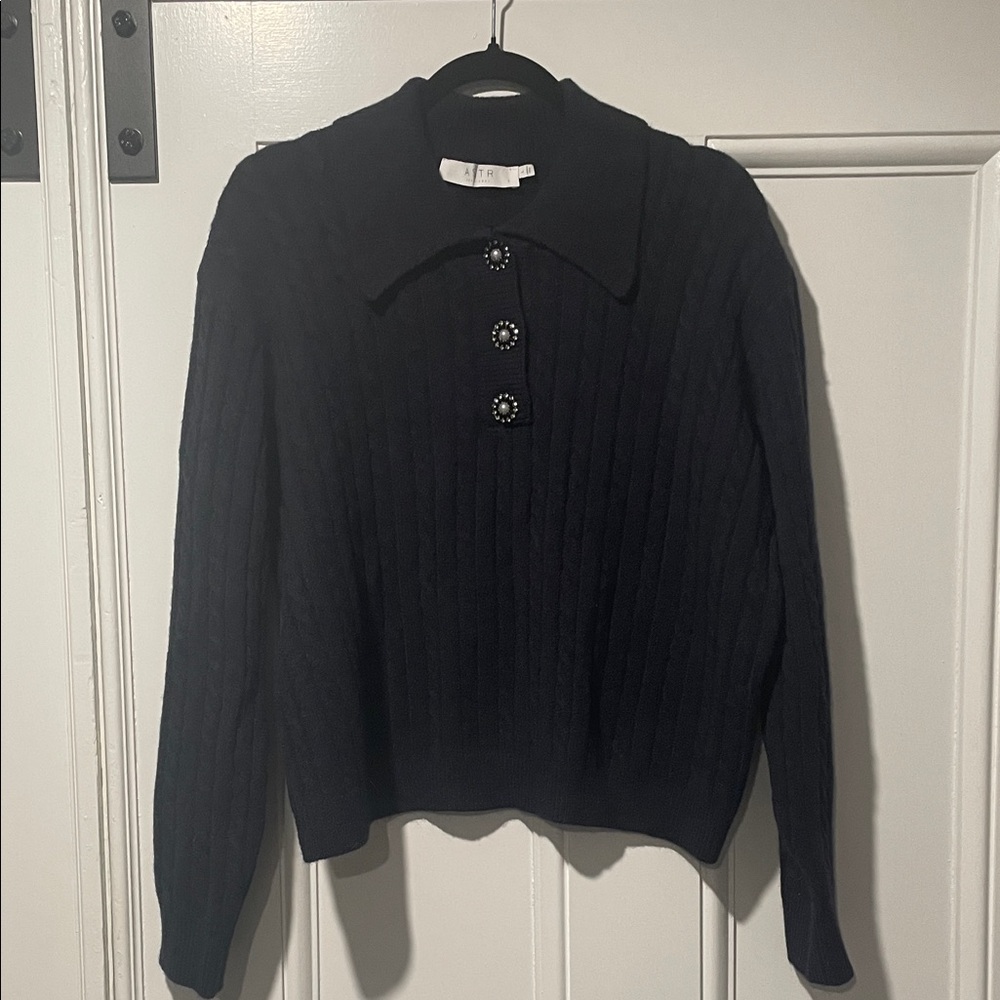 Astr Charcoal Knit Sweater